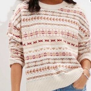American Eagle Vintage Fair Isle Sweater Size Small♥️♥️♥️